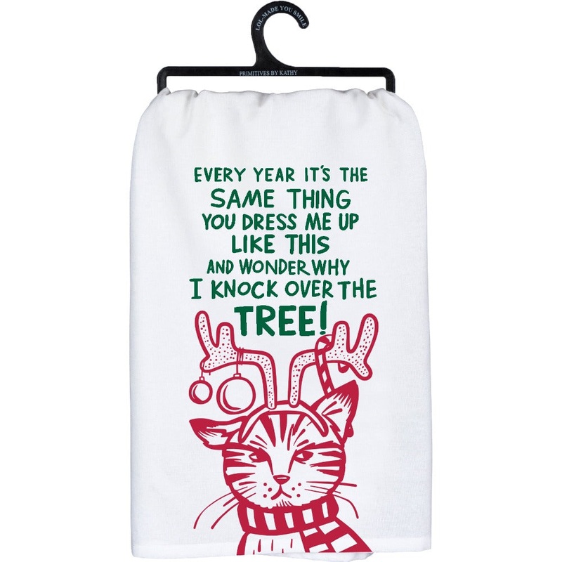 Funny Holiday Tea Towel
