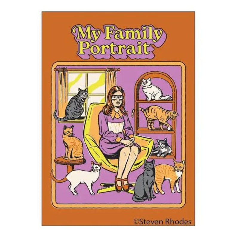 Life Skills Magnet by Steven Rhodes: My Family Portrait Magnet