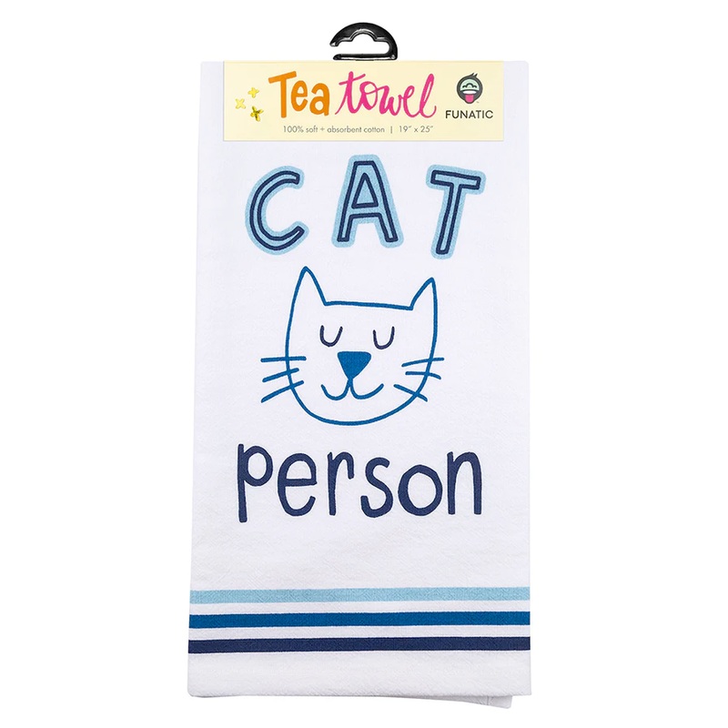 Cat Person Kitchen Tea Towel