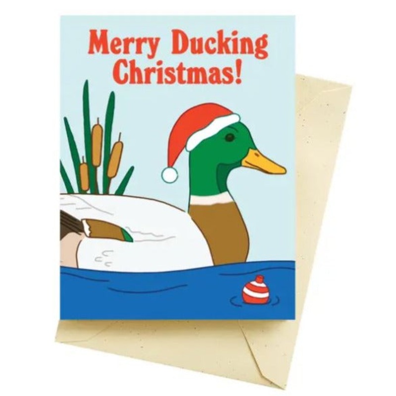 Ducking Xmas Holiday Card