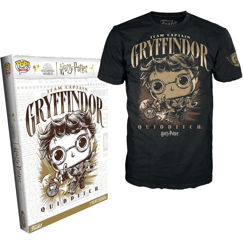 FUNKO BOXED TEE: Harry Potter- Quidditch Harry- L