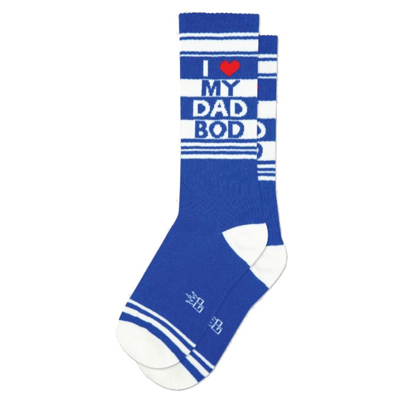 I  My Dad Bod Gym Crew Socks