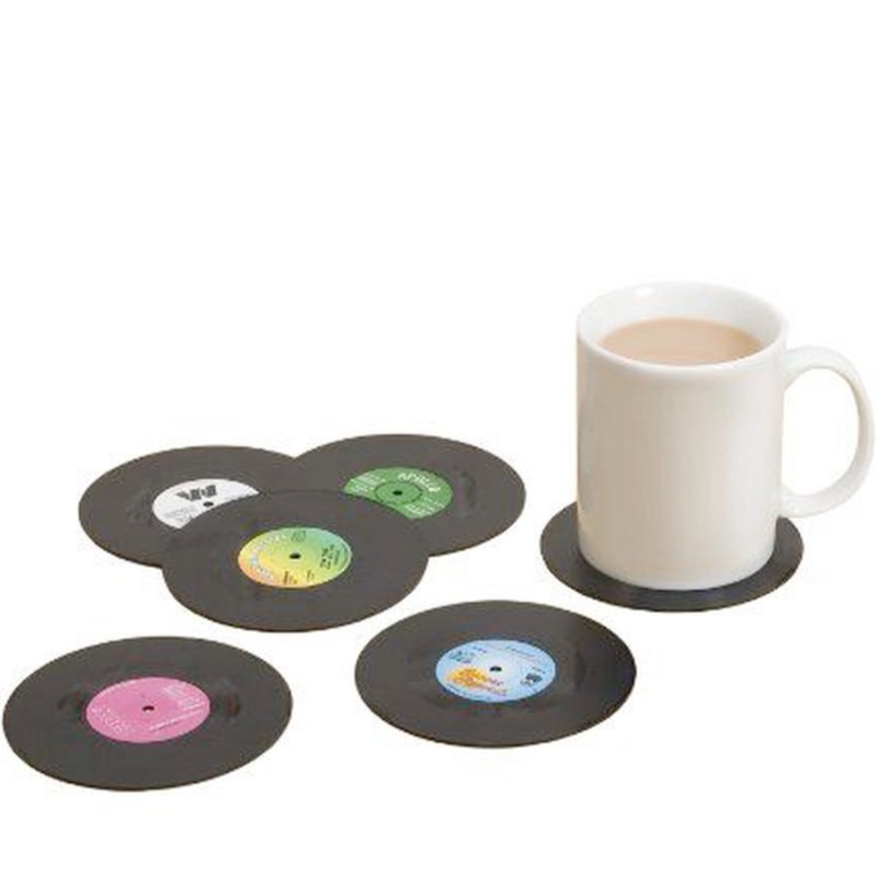 Retro Vinyl Coasters