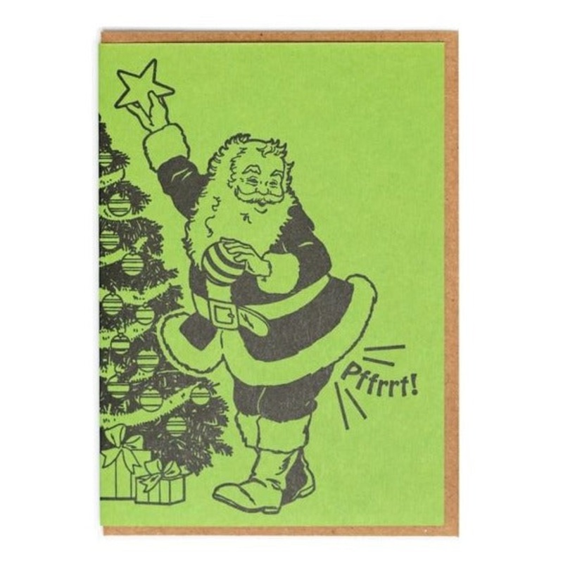 Santa Fart Greeting Card
