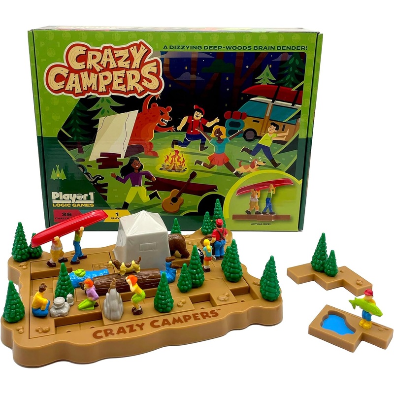 Crazy Campers Logic Game for 1 player