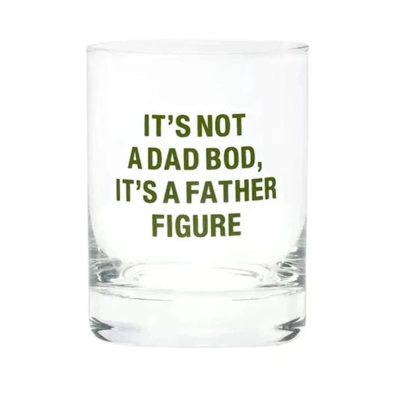 Dad Bod Rocks Glass