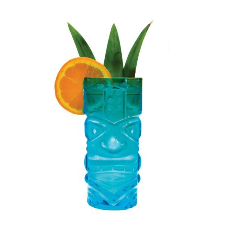 Happy Hour Tiki Cocktail Glass – Blue