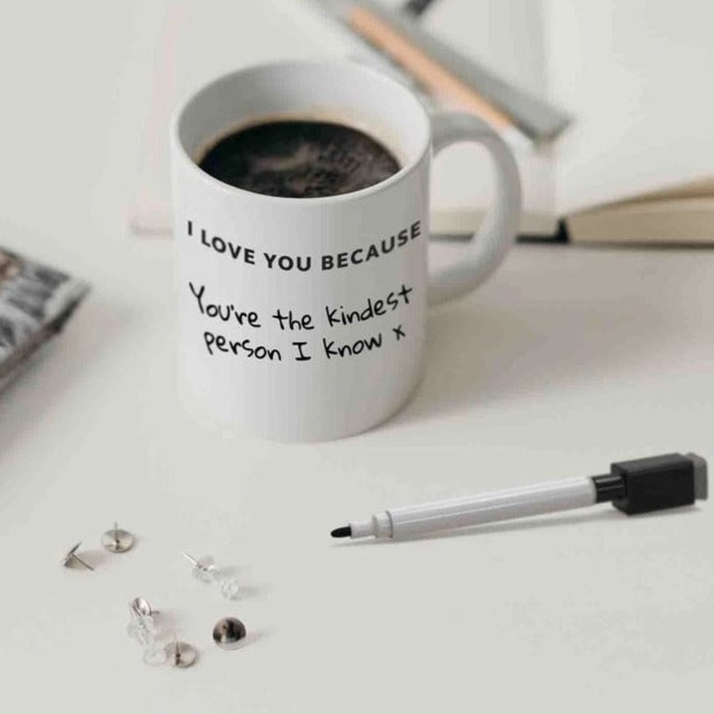 I Love You Because Mug + Pen Gift Set