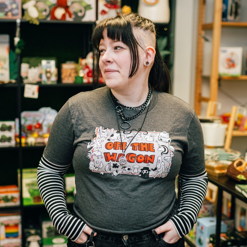 Off the Wagon Grey Tee Shirt