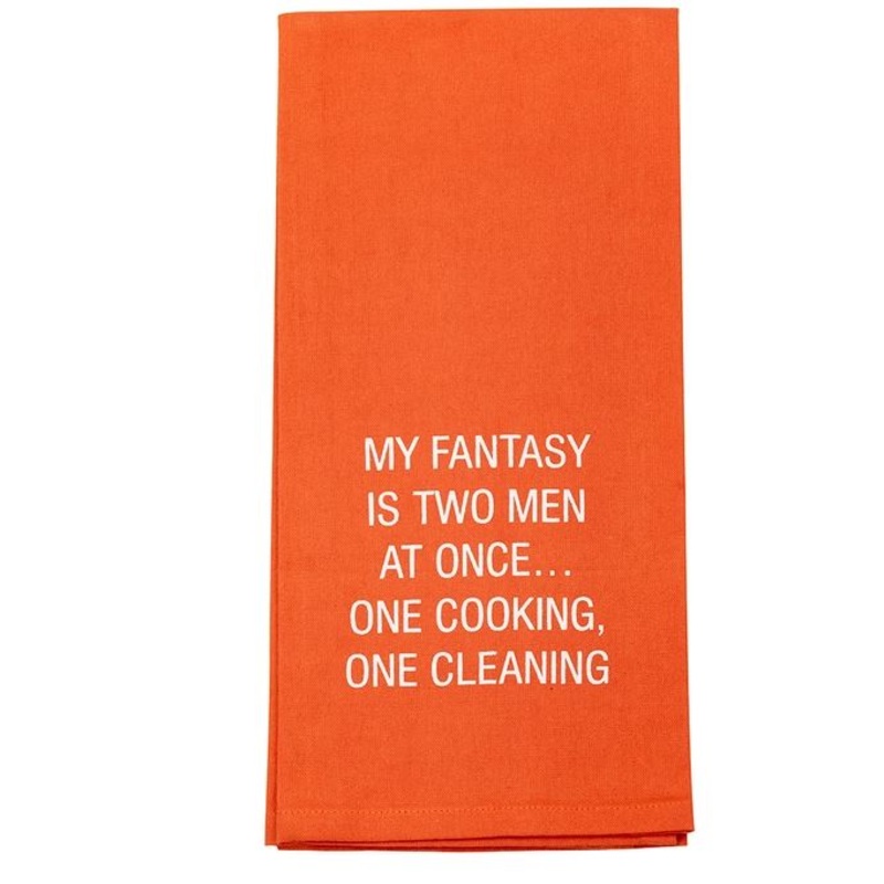 Two Men At Once Tea Towel