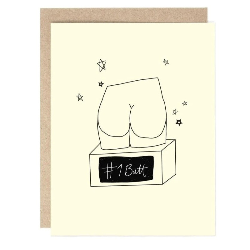#1 Butt Trophy Card