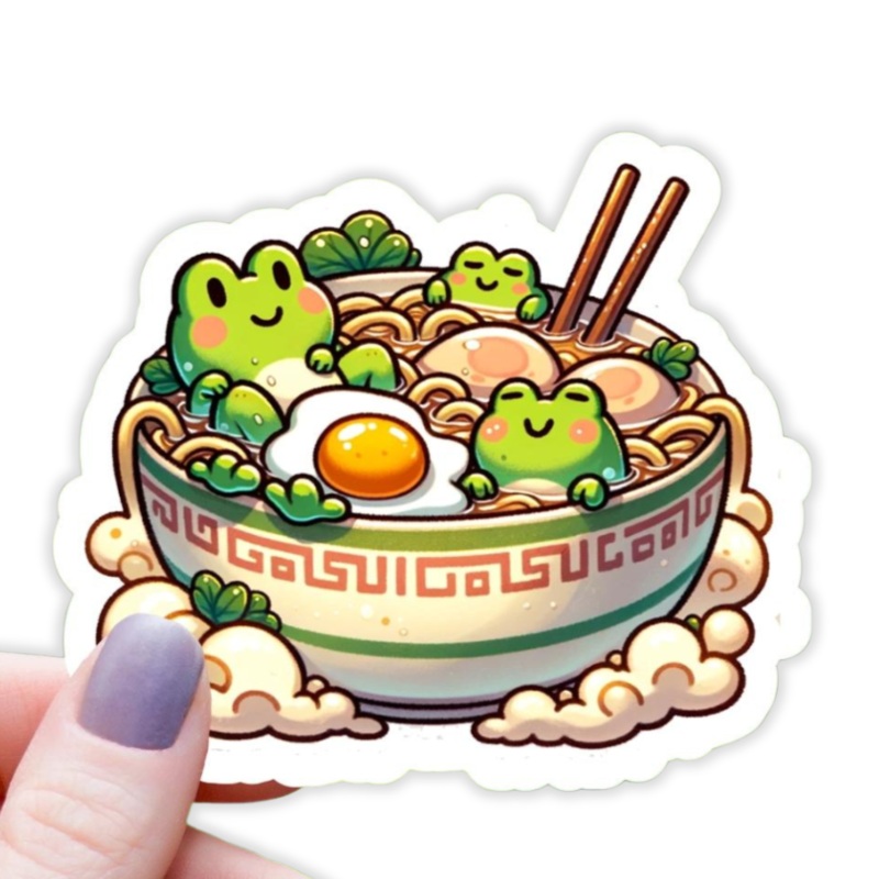 Bowl of Froggy Ramen Sticker