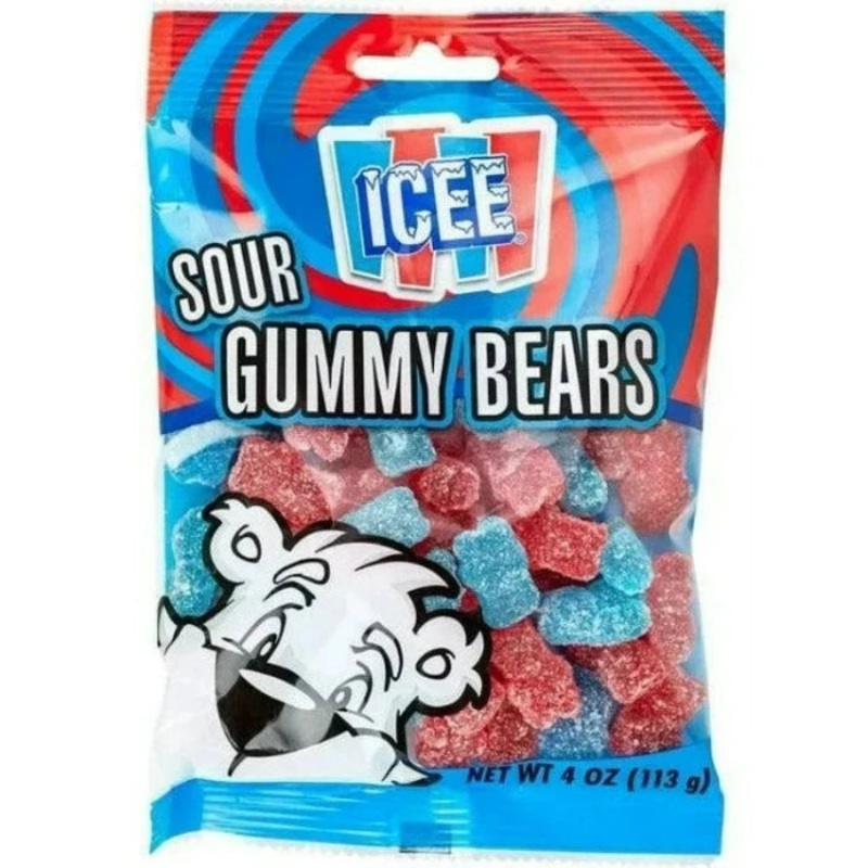 Icee Sour Gummy Bears Peg Bag