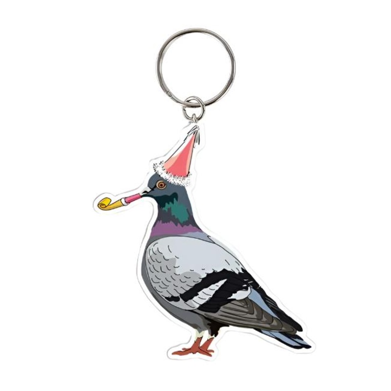 New York Pigeon Keychain