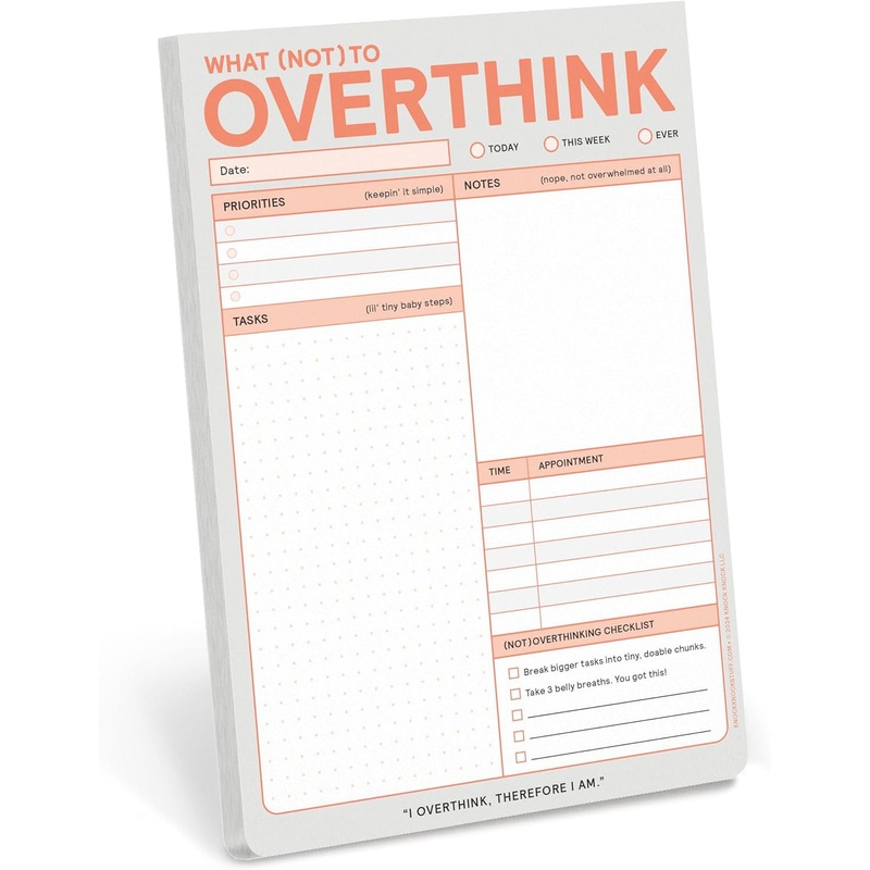 What (NOT) to Overthink Pad