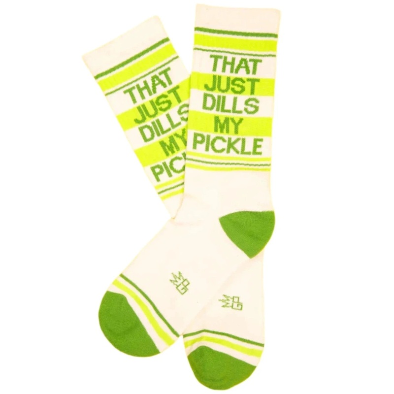 That Just Dills My Pickle Gym Crew Socks