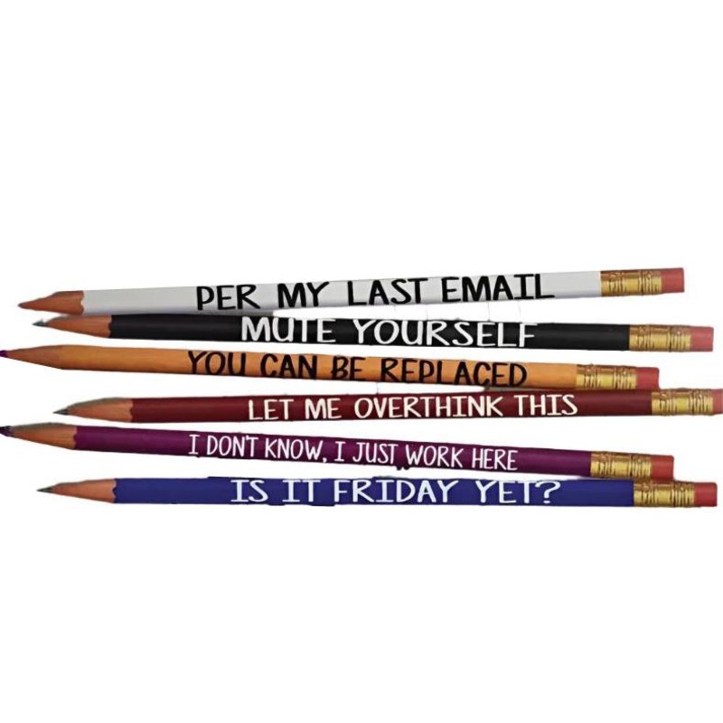 Work Sucks Pencils set of 6 in a Tin
