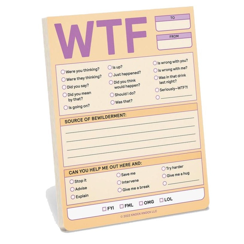 Nifty Note Pad (pastel) WTF