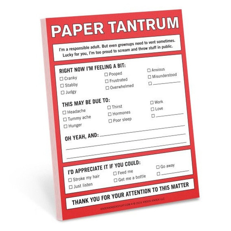 Nifty Note: Paper Tantrum