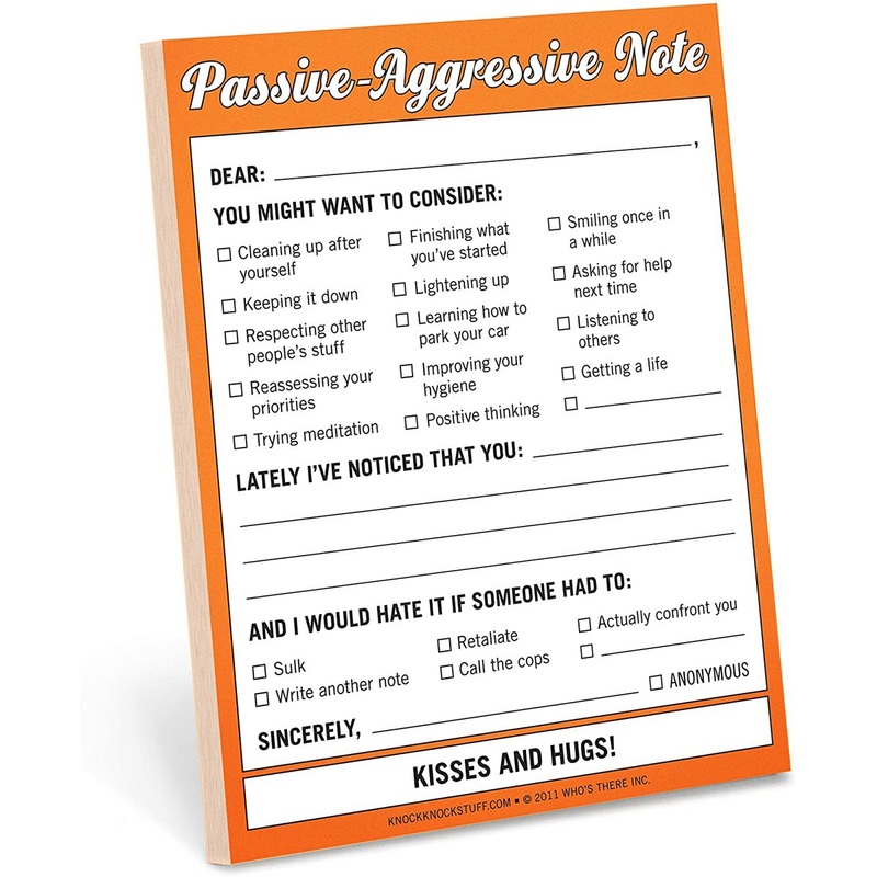 Nifty Note: Passive-Aggressive