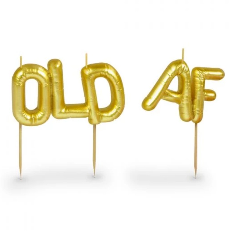 Old AF Party candle