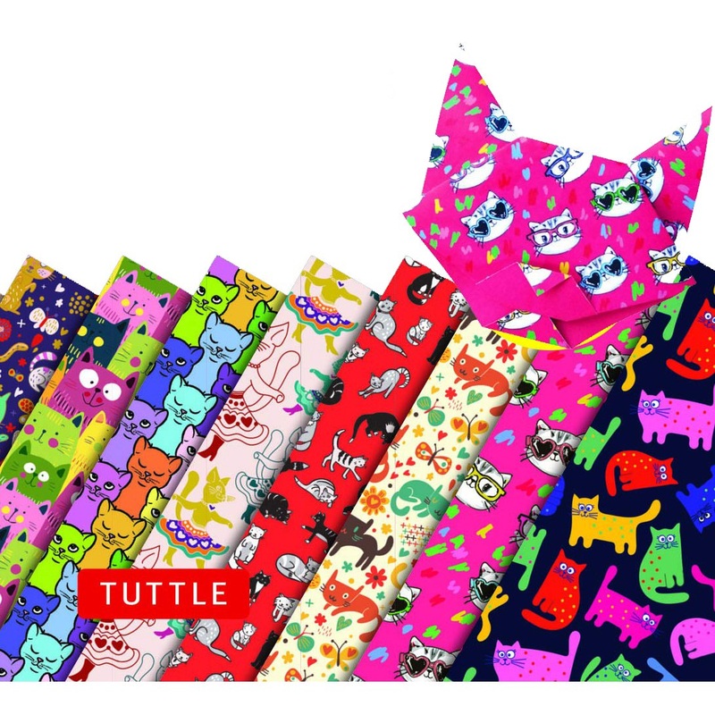Origami Paper Sheets – Cat Patterns