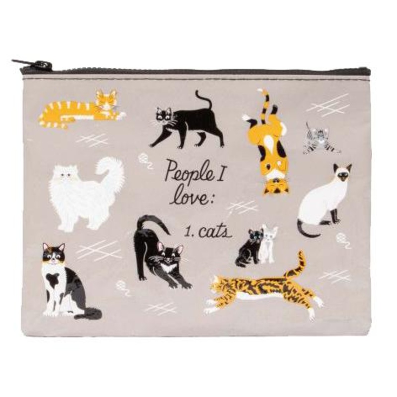 Zipper Pouch:  People I love – CATS