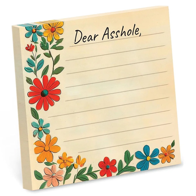 Dear Asshole – Sticky Note Pad