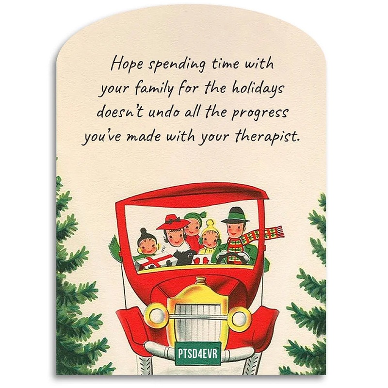 Hope Spending Time with Family Holiday Irreverent Card