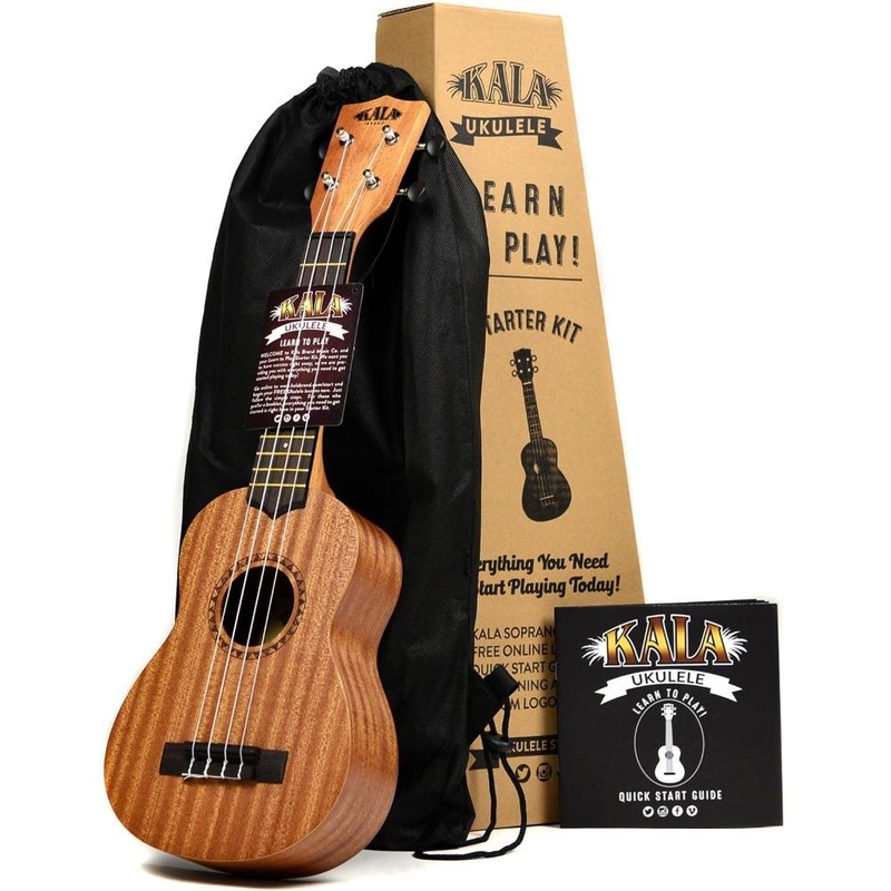 Kala Learn to Play KIT Wood Ukulele with Tuner