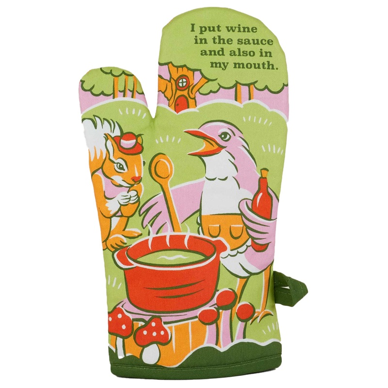 Wine in My Mouth Oven Mitt