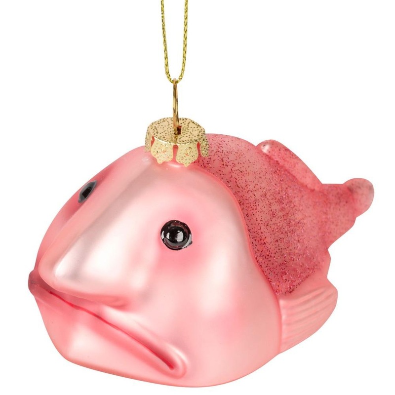 Blobfish Hand-Blown Glass Ornament