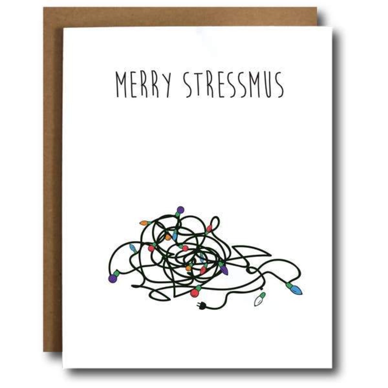 Merry Stressmus Funny Christmas Card