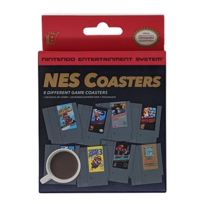 Nintendo NES Cartridge Coasters – Set of 8