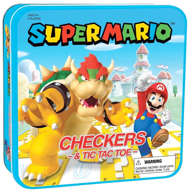 Super Mario vs Bowser Checkers and Tic Tac Toe