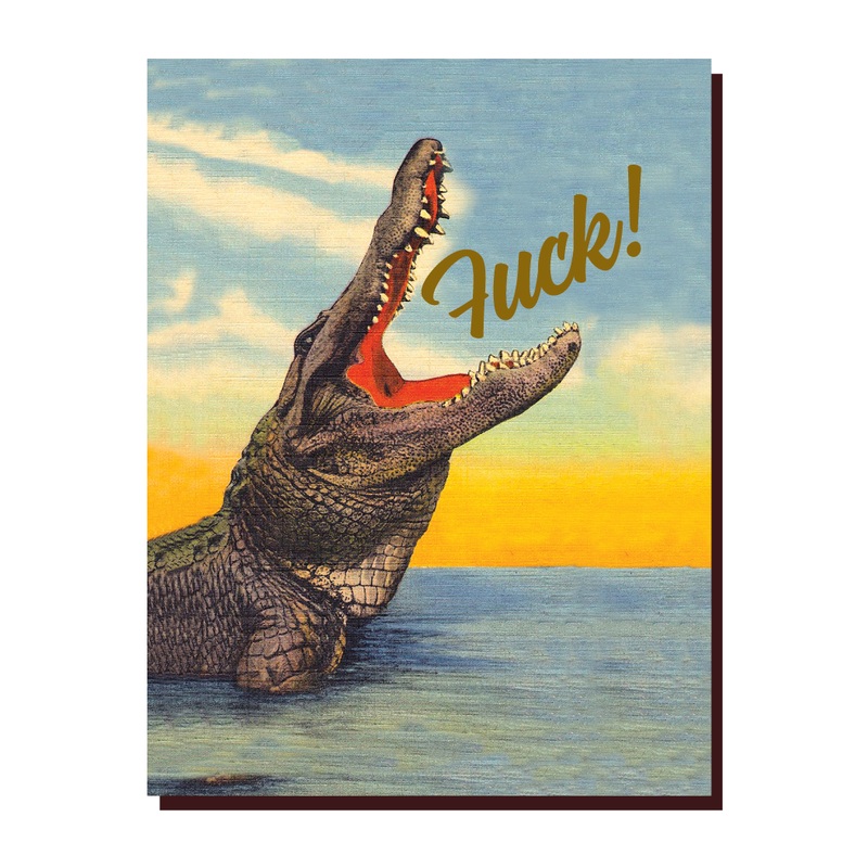 Crocodile F-ck card