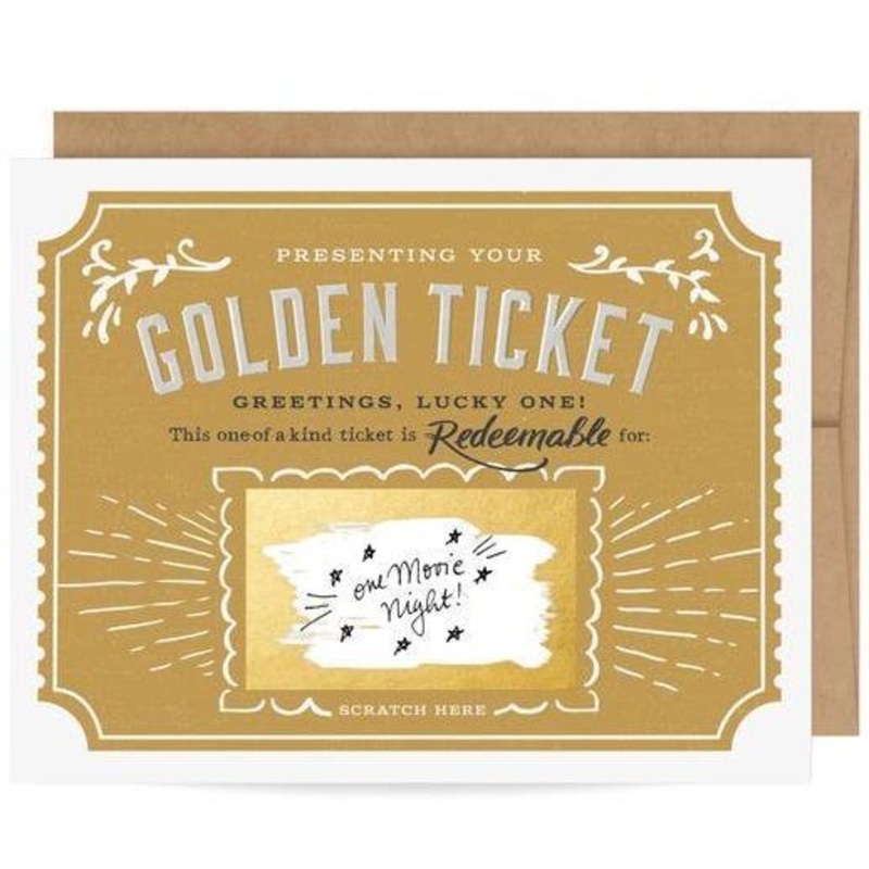Golden Ticket Scratch-off Card