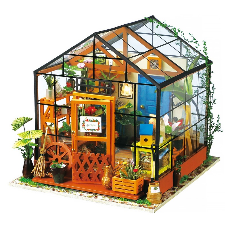 Cathy’s Flower House DIY Miniature Dollhouse Kit