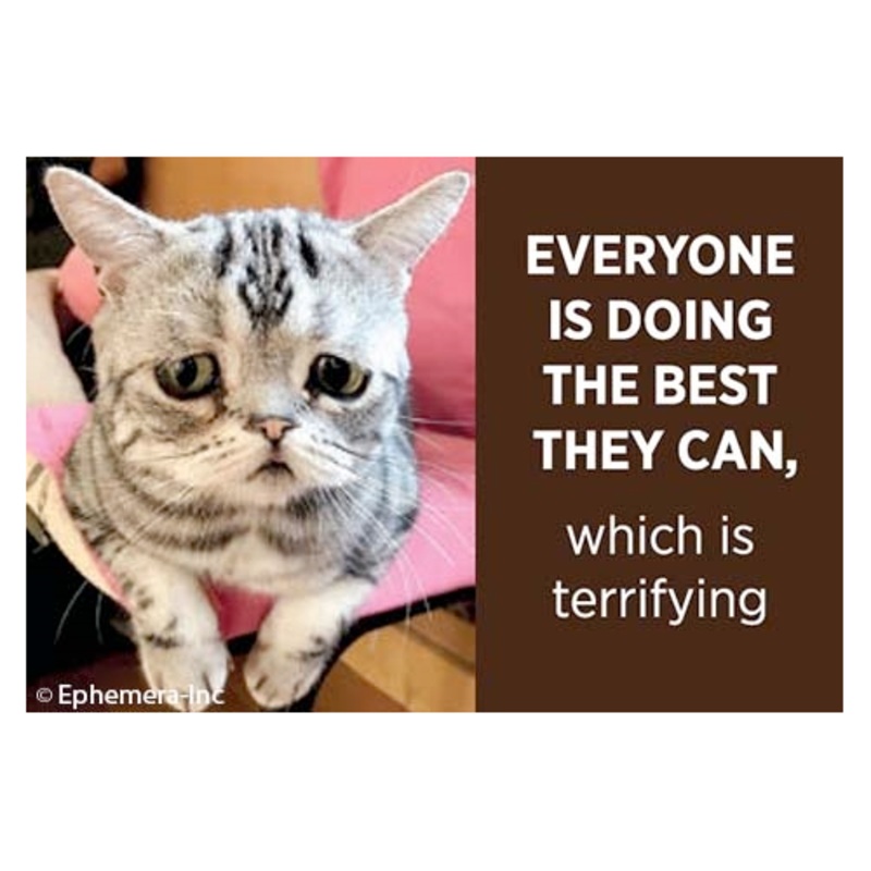 Everyone is doing the best they can, which is terrifying