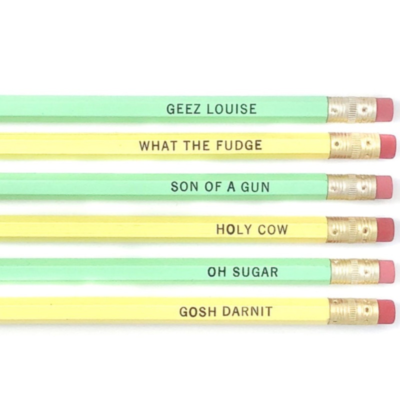 Grandma’s Cuss Words Set Of 6 Pencils