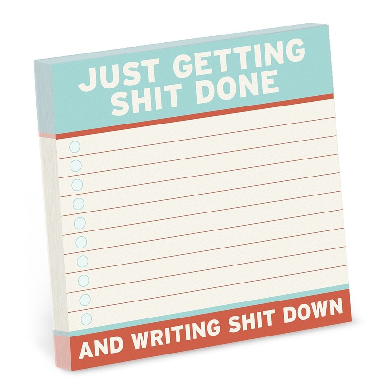 Just Getting Shit Done – Large Sticky Notes
