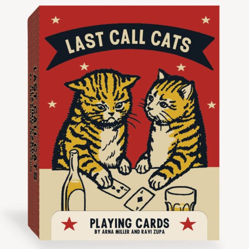 Last Call Cats Playing Cards