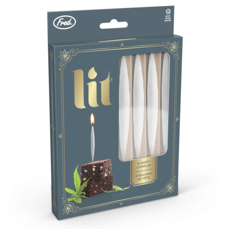 Lit – 8 party candles