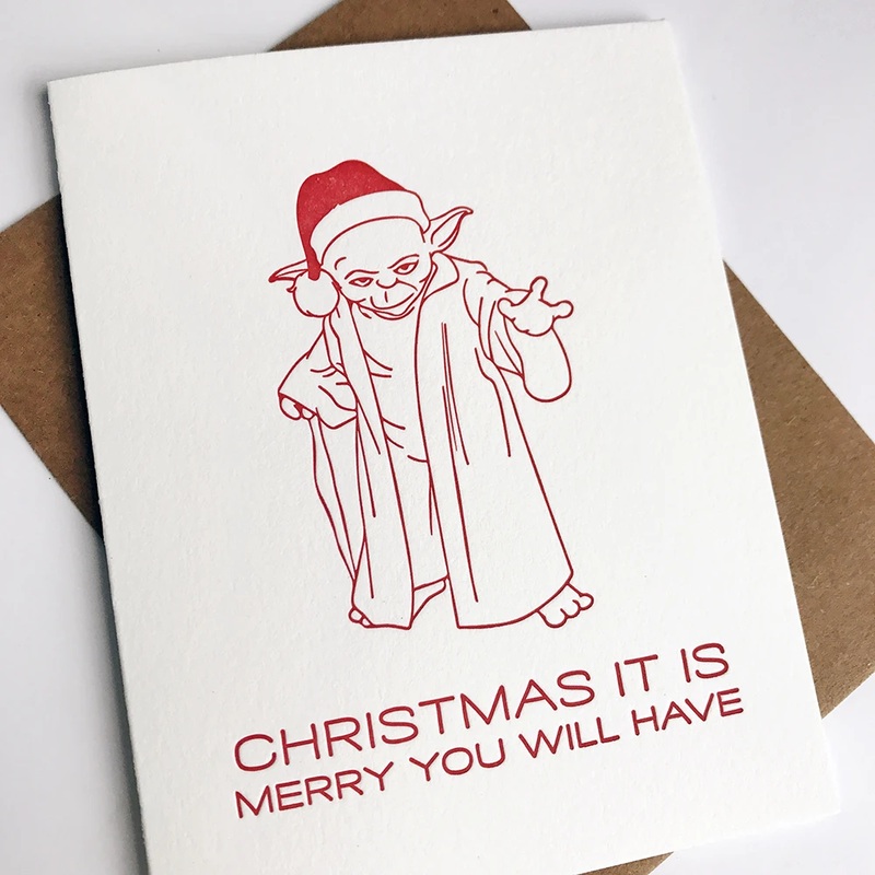 Christmas It Is – Yoda Holiday Christmas Card