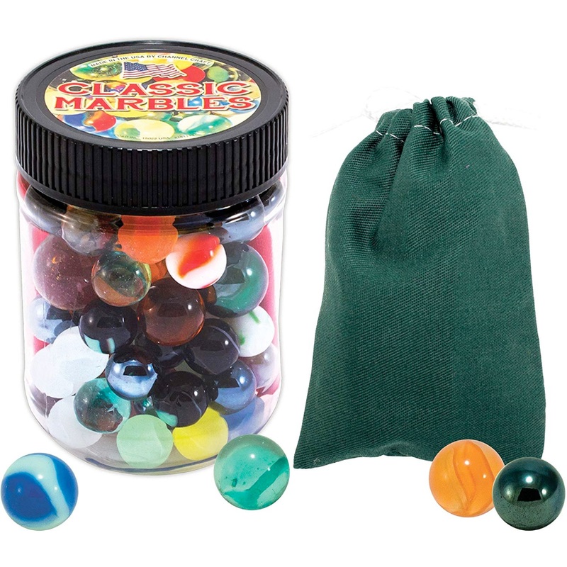 Marbles Jar with Pouch USA
