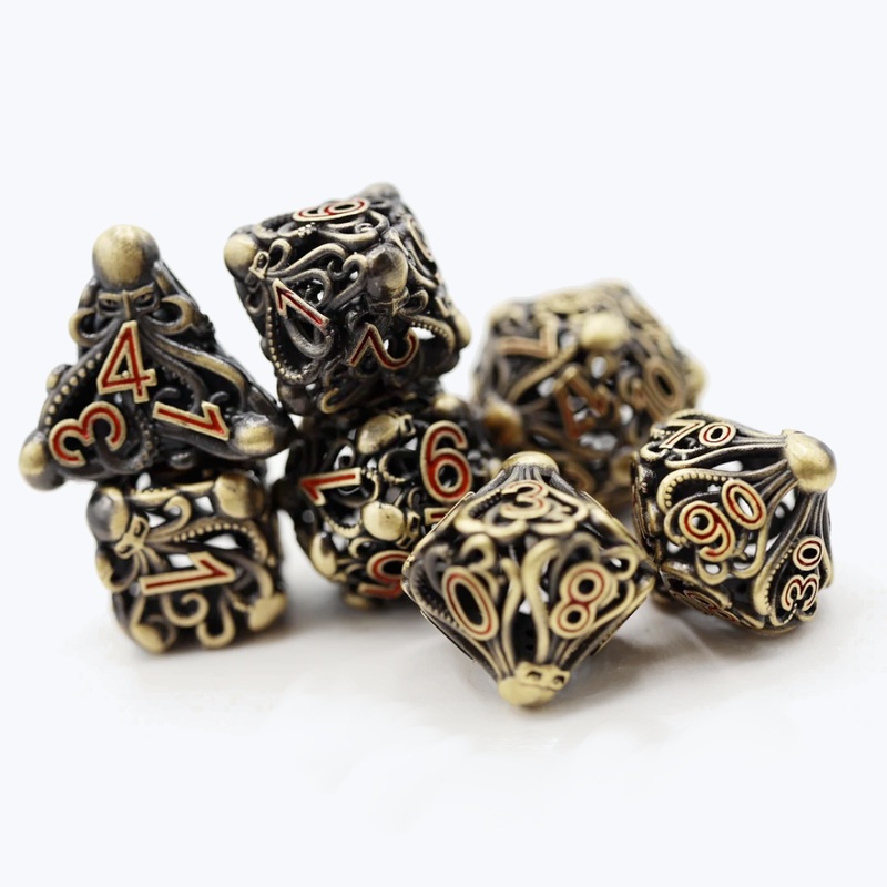 Mind Eater Hollow RPG Dice Set – Bronze
