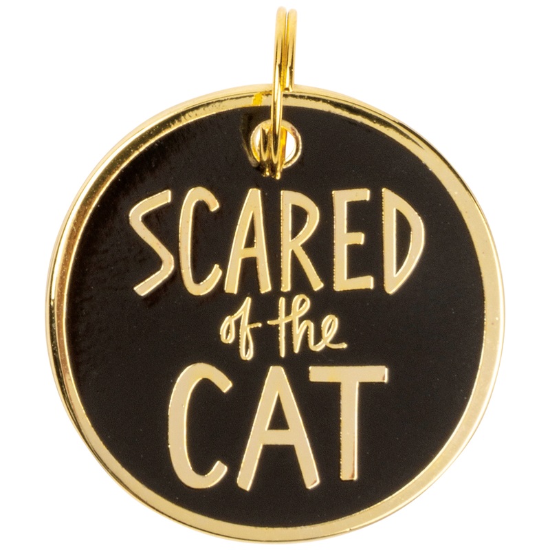 Scared of the Cat – collar charm