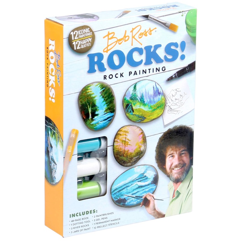 Bob Ross Rocks! – Rock painting