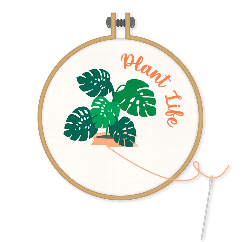 Plant Life Cross Stitch Kit
