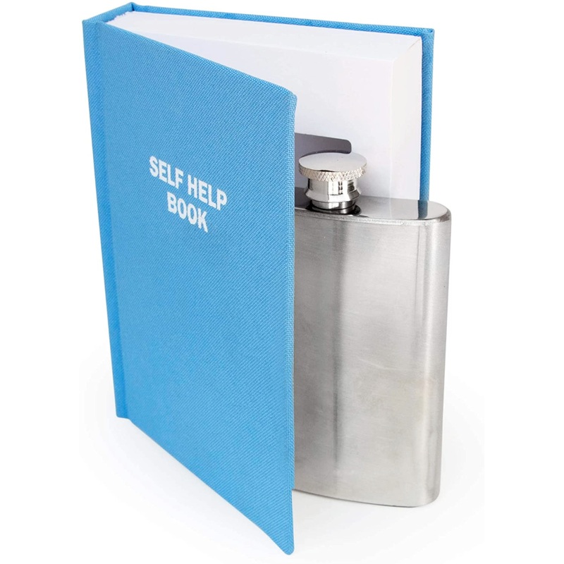 Self Help Book (with hidden flask)
